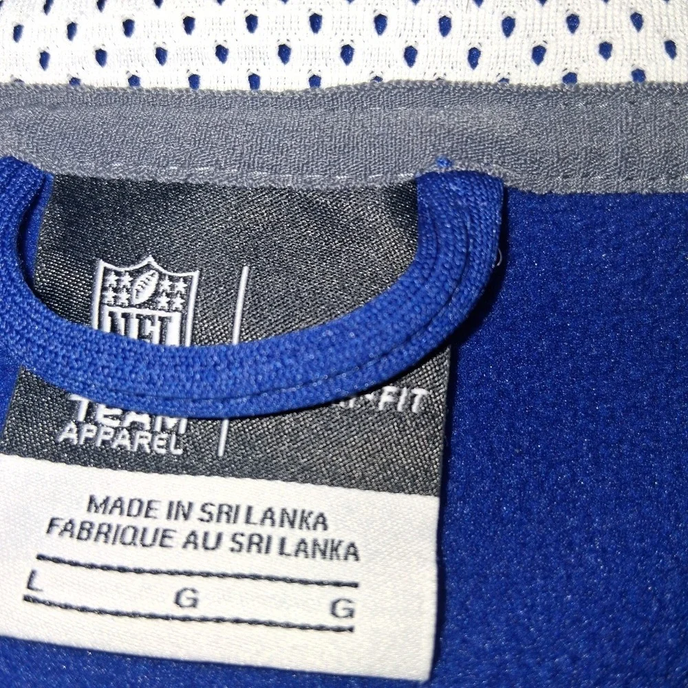 Nike Indianapolis Colts Hoodie Mens large Blue Dri-FIT On-Field Zip Jacket